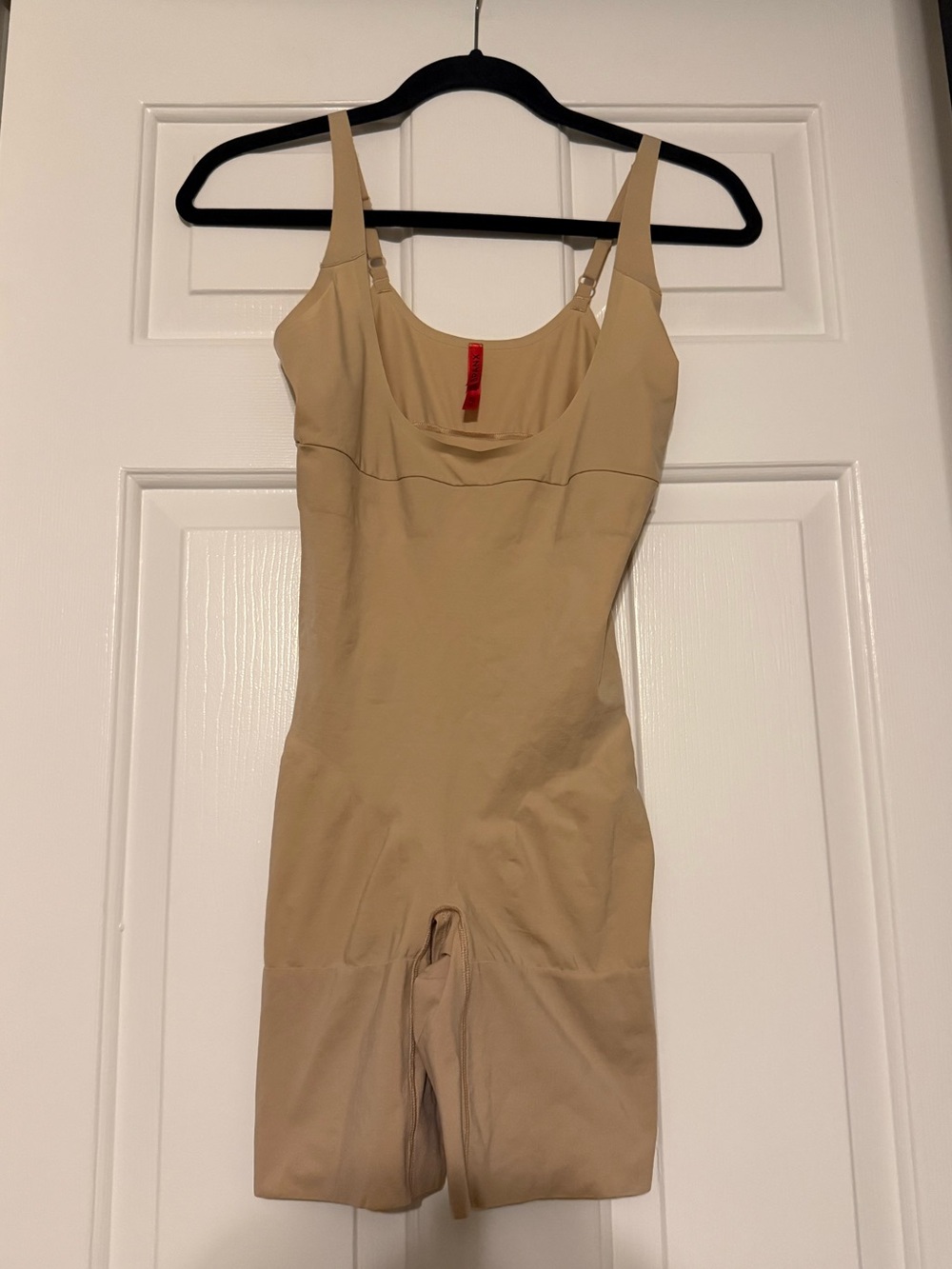 Spanx Shape My Day Mid Thigh Bodysuit Nude Beige XL